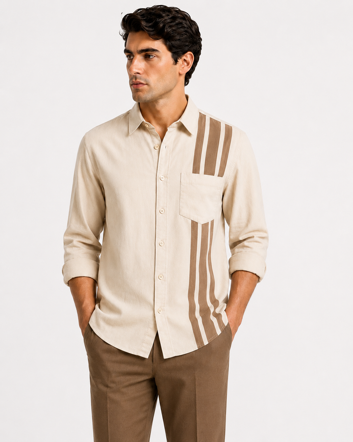 Premium Men's Cotton Shirt | Comfortable Full Sleeve Casual Shirt