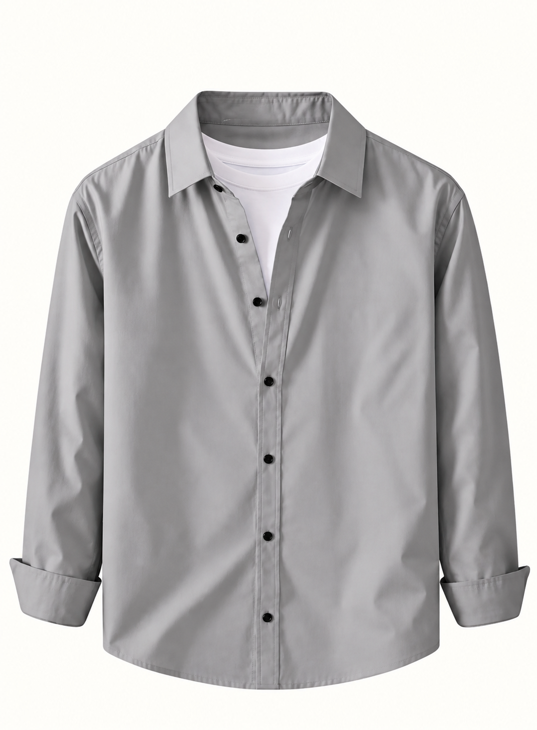 Men's Premium Cotton Blend Casual Shirt Combo of 3 – Black, Grey & Sky Blue