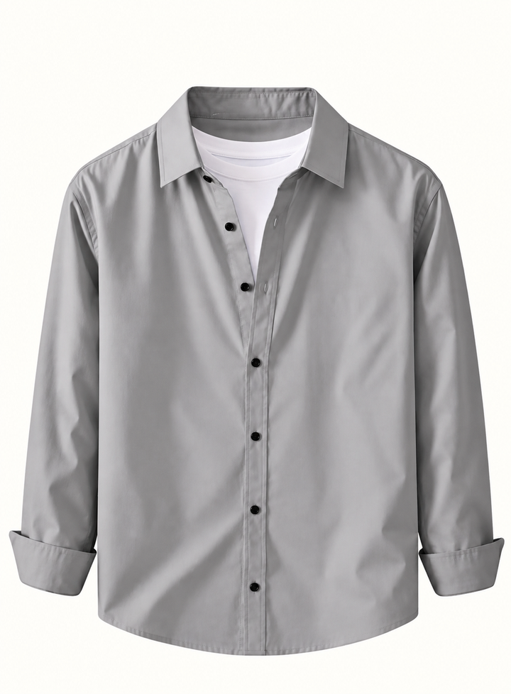 Men's Premium Cotton Blend Casual Shirt Combo of 3 – Grey , Sky Blue & White