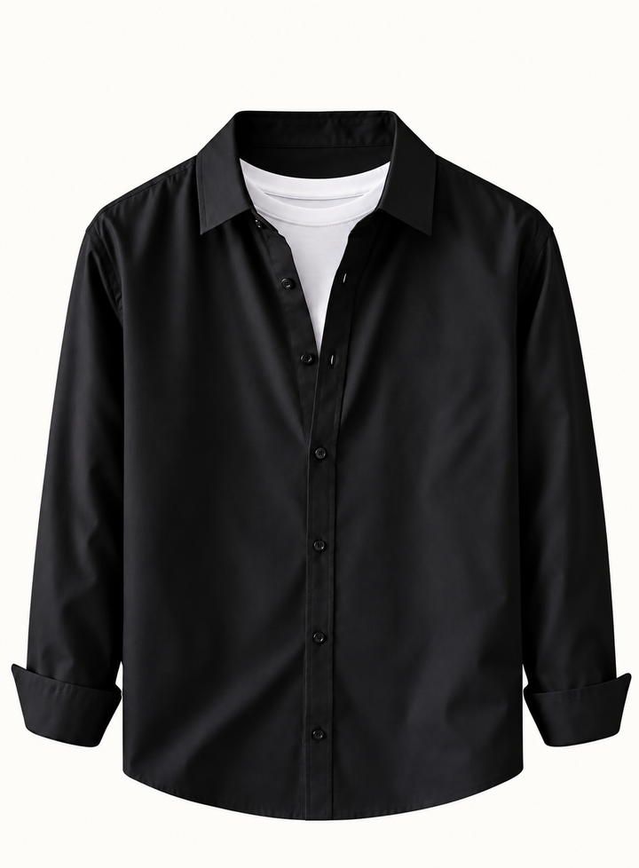Men's Premium Cotton Blend Casual Shirt Combo of 3 – Black, Navy Blue & Peach