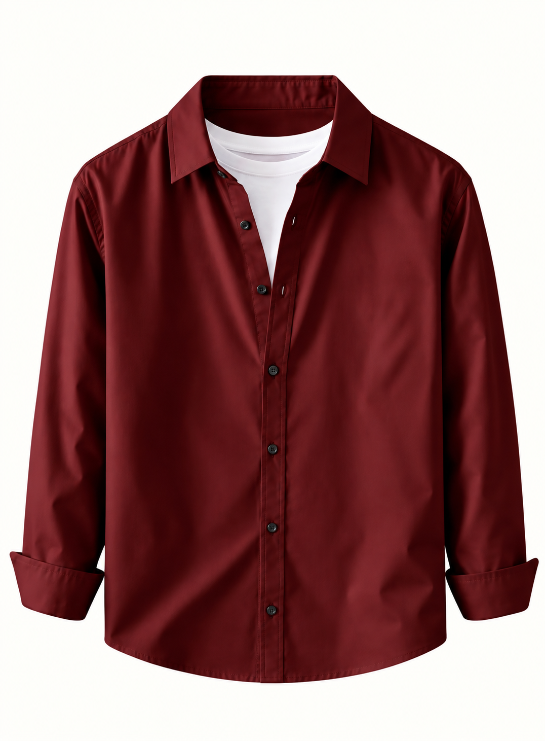 Men's Premium Cotton Blend Casual Shirt Combo of 3 – Black, Cream & Maroon