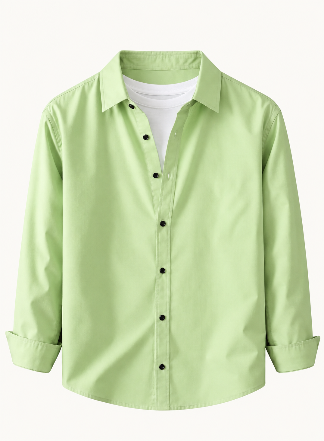Men's Premium Cotton Blend Casual Shirt Combo of 3 – Black, Pista & Cream