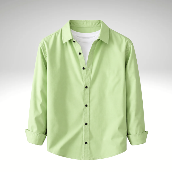 Pista Men’s Solid Cotton Blend Full Sleeve Casual Shirt